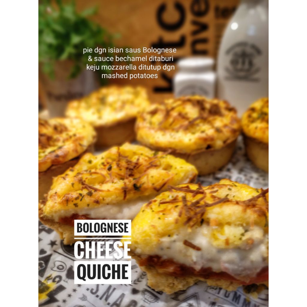 

dfaztoo Bolognese cheese quiche siap makan 150gr