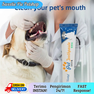 SWEETIEPIE - Sikat Gigi dan Odol Set Pembersih Karang Gigi dan Bau Mulut Anjing Kucing - Sikat Gigi 