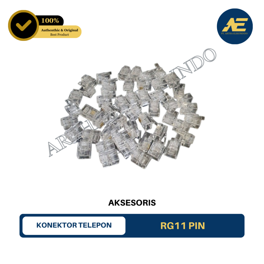RG 11 Pin RG11 isi 50 pcs konektor telepon