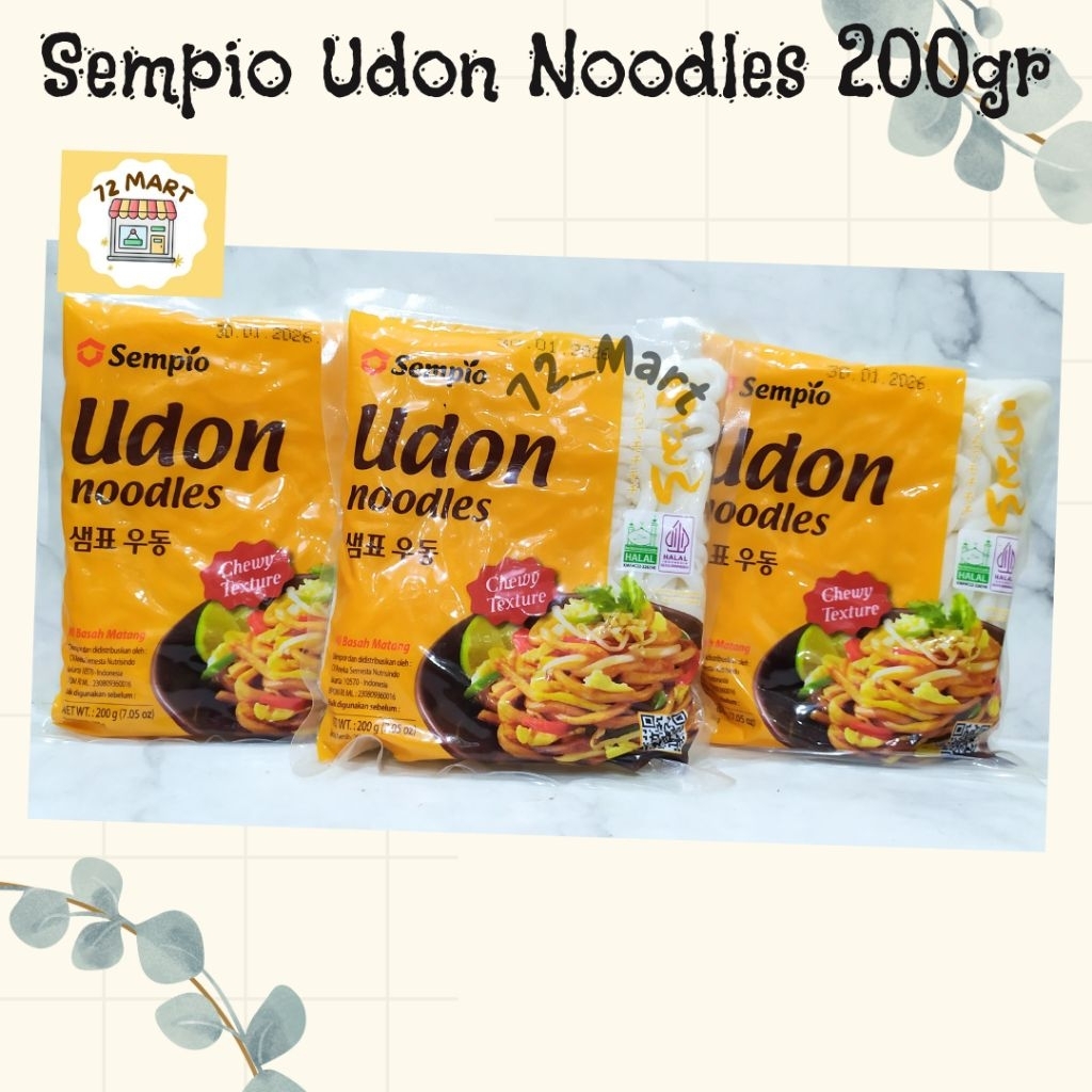 

Sempio Fresh Udon Noodles Chewy 200gr/Mie Udon/Mie Korea