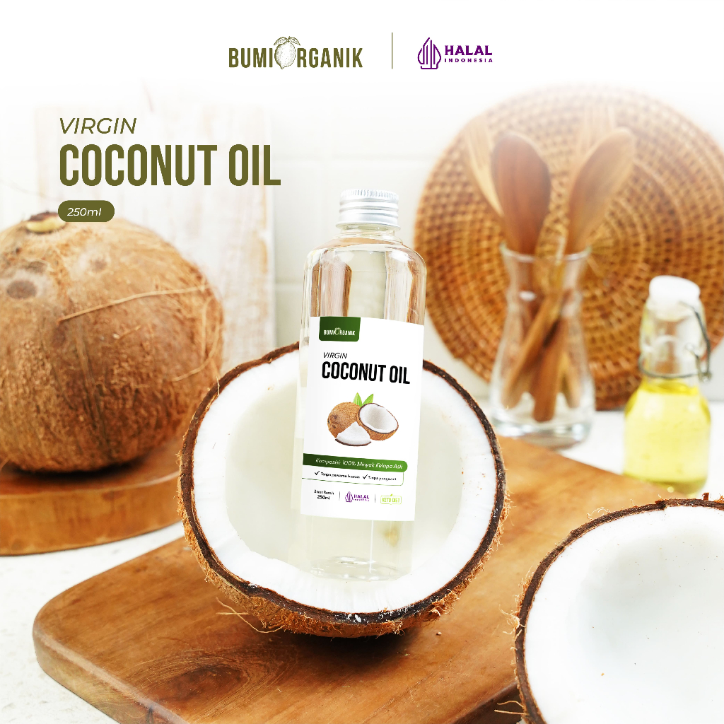 

VCO VIRGIN COCONUT OIL 250ML BUMI ORGANIK / EXTRA VIRGIN OLIVE OIL / MINYAK KELAPA ASLI 100% / VCO ORIGINAL 100% / MINYAK KELAPA MURNI / MINYAK VCO ORIGINAL / MINYAK KELAPA VCO ORI / MINYAK KELAPA UNTUK RAMBUT / MINYAK KELAPA PREMIUM TANPA CAMPURAN APAPUN