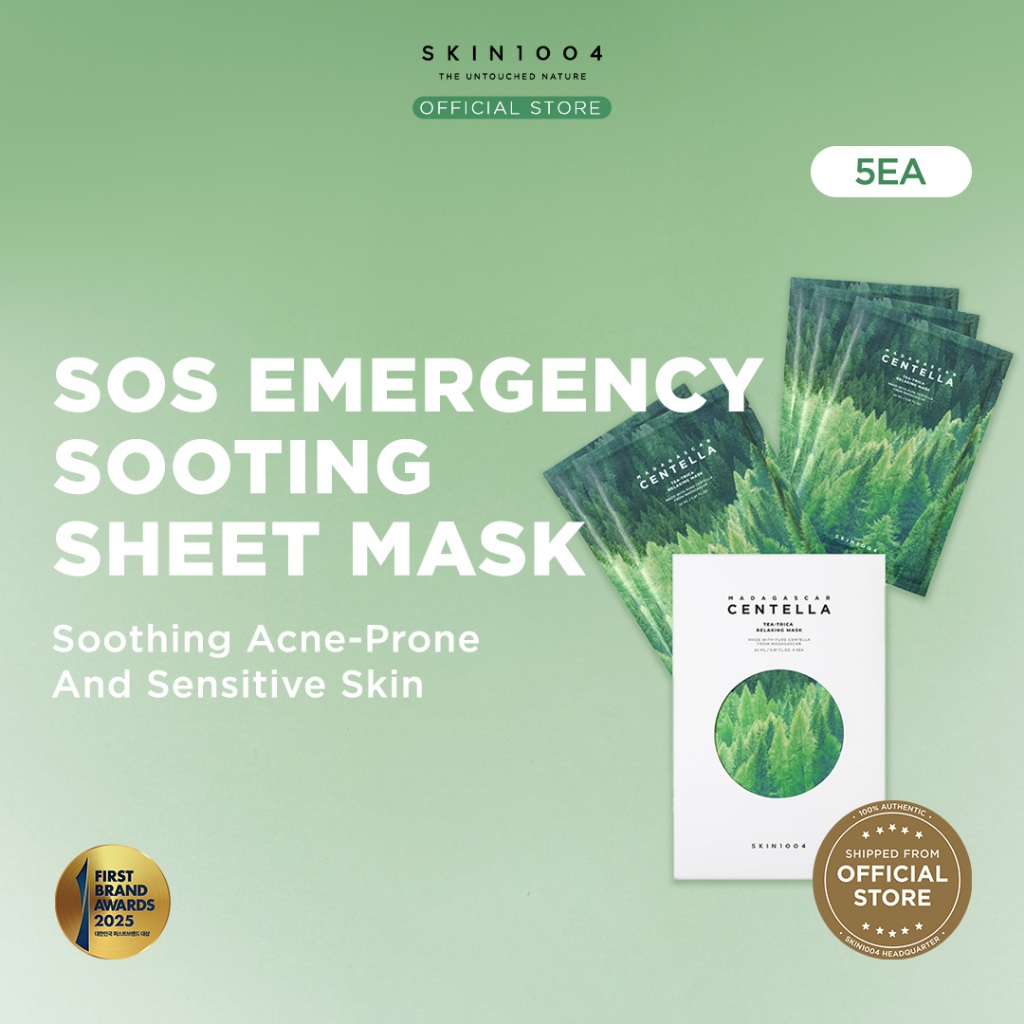 SKIN1004 Madagascar Centella Tea-Trica Relaxing Mask 5ea