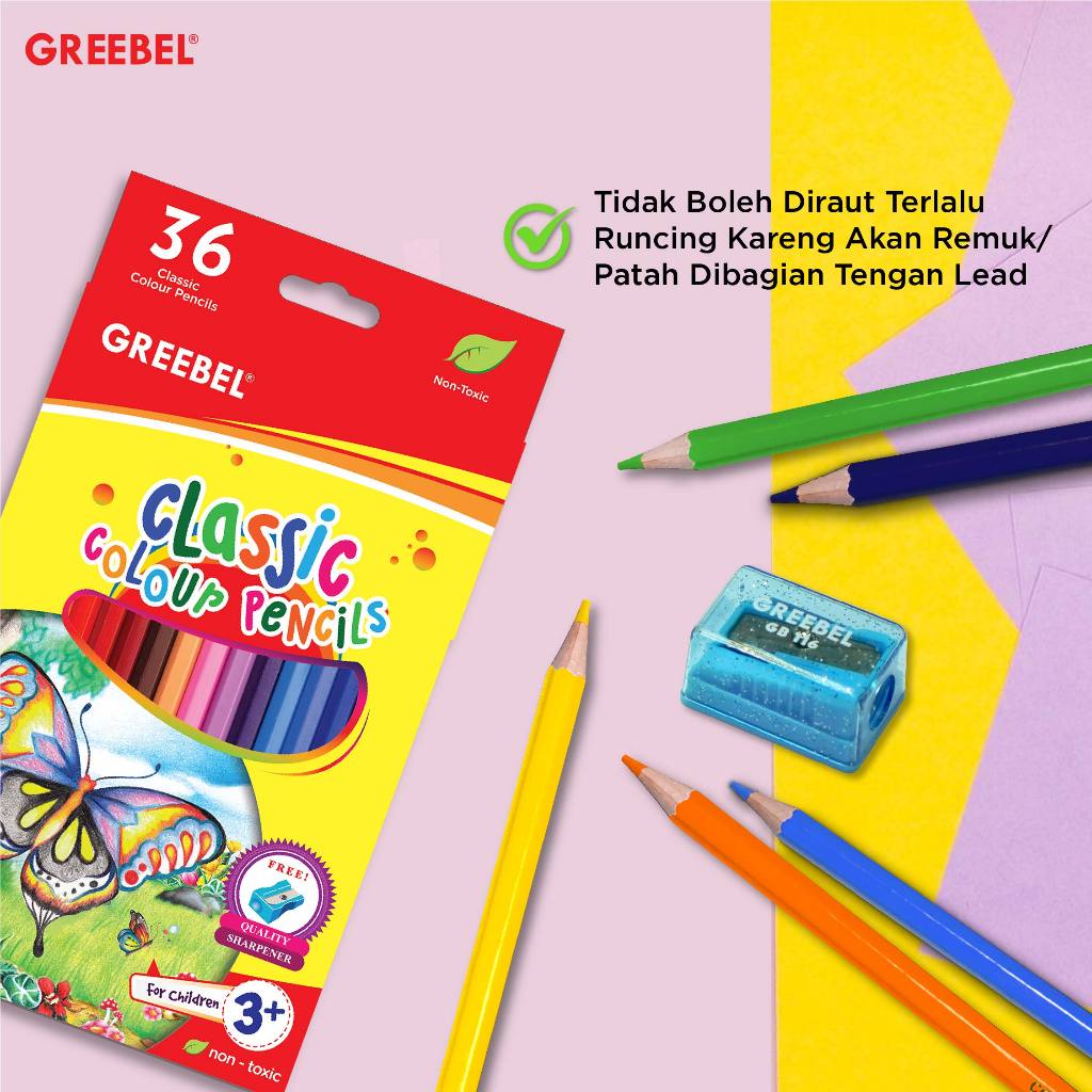 

GREEBEL PENSIL WARNA 36 WARNA