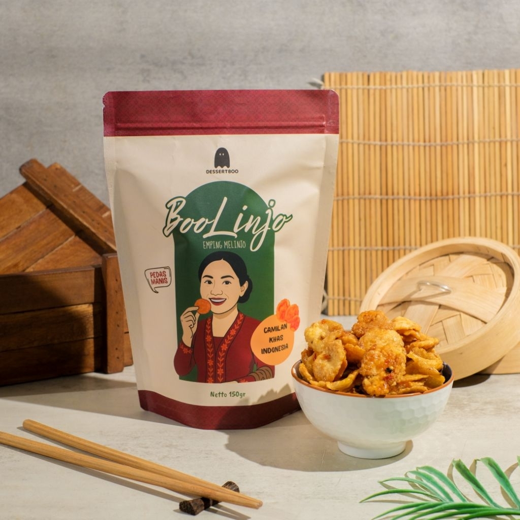 

Camilan Emping Melinjo Renyah Pedas Manis 150gr Oleh Oleh Indonesia Boolinjo