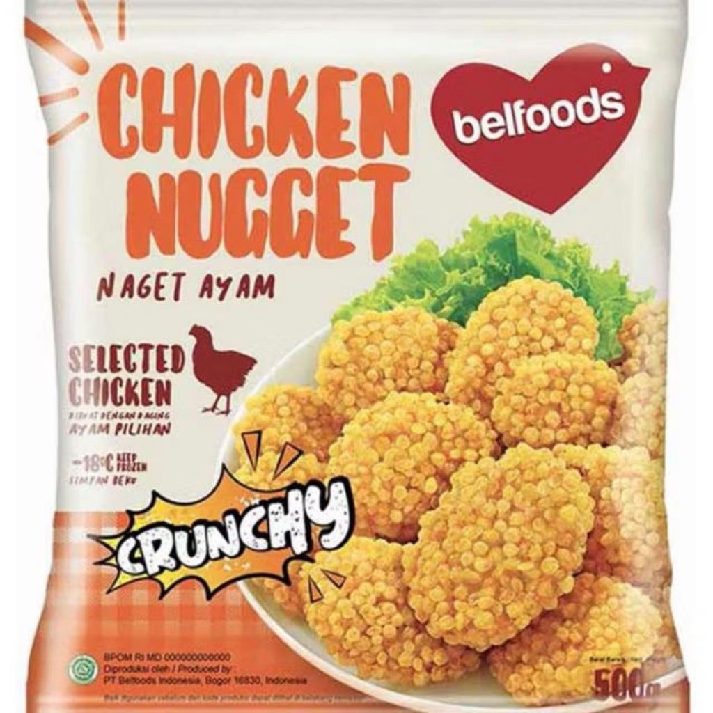 

BELFOODS CHICKEN NUGGET CRUNCHY 500GR