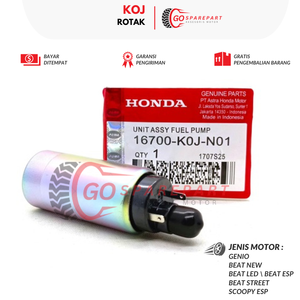 KOJ ROTAK MOTOR HONDA GENIO / ROTAK DINAMO MOTOR BEAT / ROTAK FUELPUMP SCOOPY / ROTAK / SUKU CADANG 