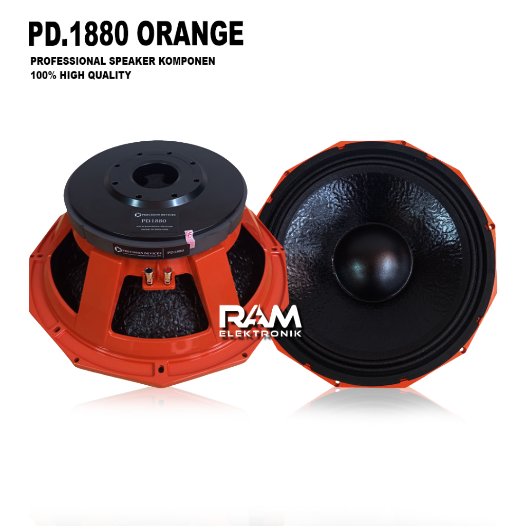 Komponen Speaker 18 Inch PD1880 | PD.1880 | PD 1880 II Orange Max 2500 Watt