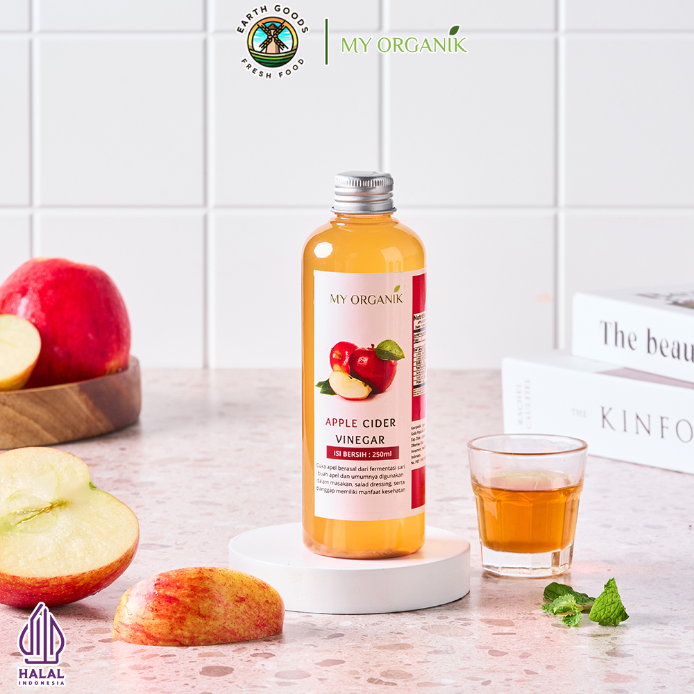 

My Organik Cuka Apel Original Organik Apple cider Vinegar With Mother 250ml 500ml