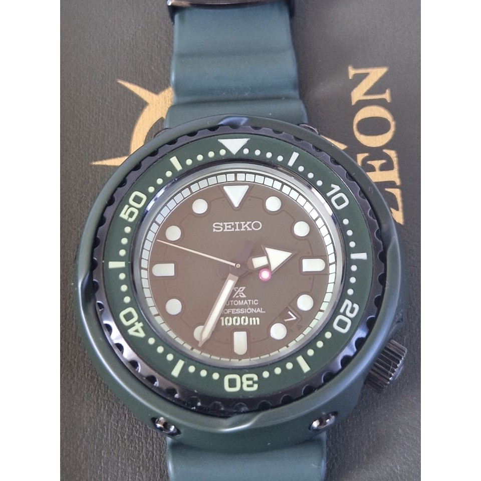 SEIKO PROSPEX MOBILE SUIT GUNDAM 40TH Emperor Tuna Watch SBDX027 Used