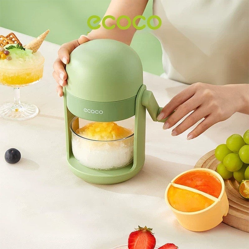 ECOCO Ice Shaving - Serutan Es Manual Penghancur Es Portable Mesin Serut Es Tanpa Listrik Alat Pembu