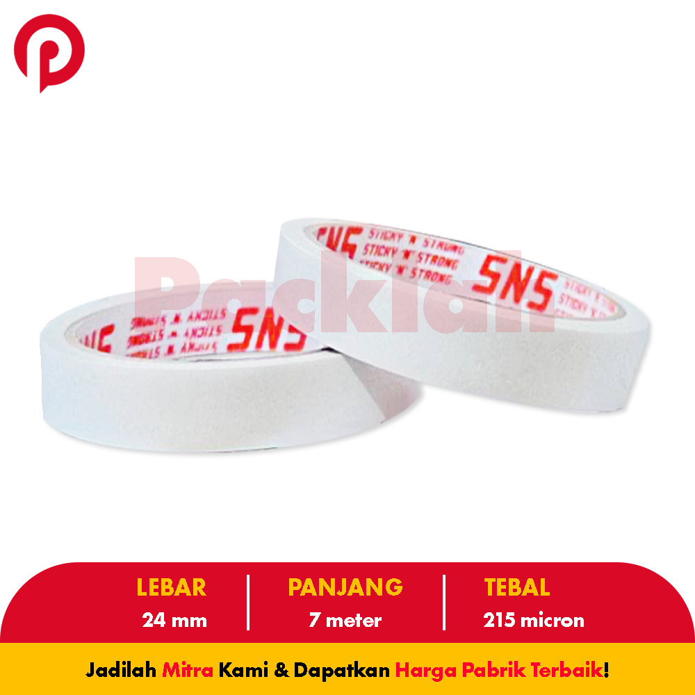 

Double Tape 24mm 1 inch SNS - PACKLAH