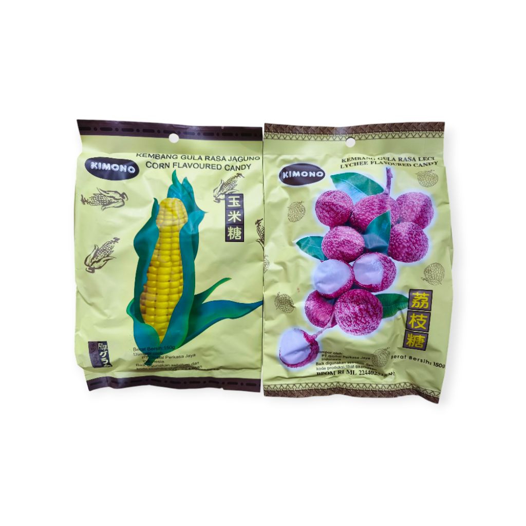 

Kimono Permen Jagung 150g / Permen Kimono Leci 150g