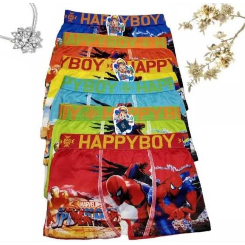 BOXER HERO ANAK GROSIR 12 PCS// BOXER KARAKTER ANAK GROSIR