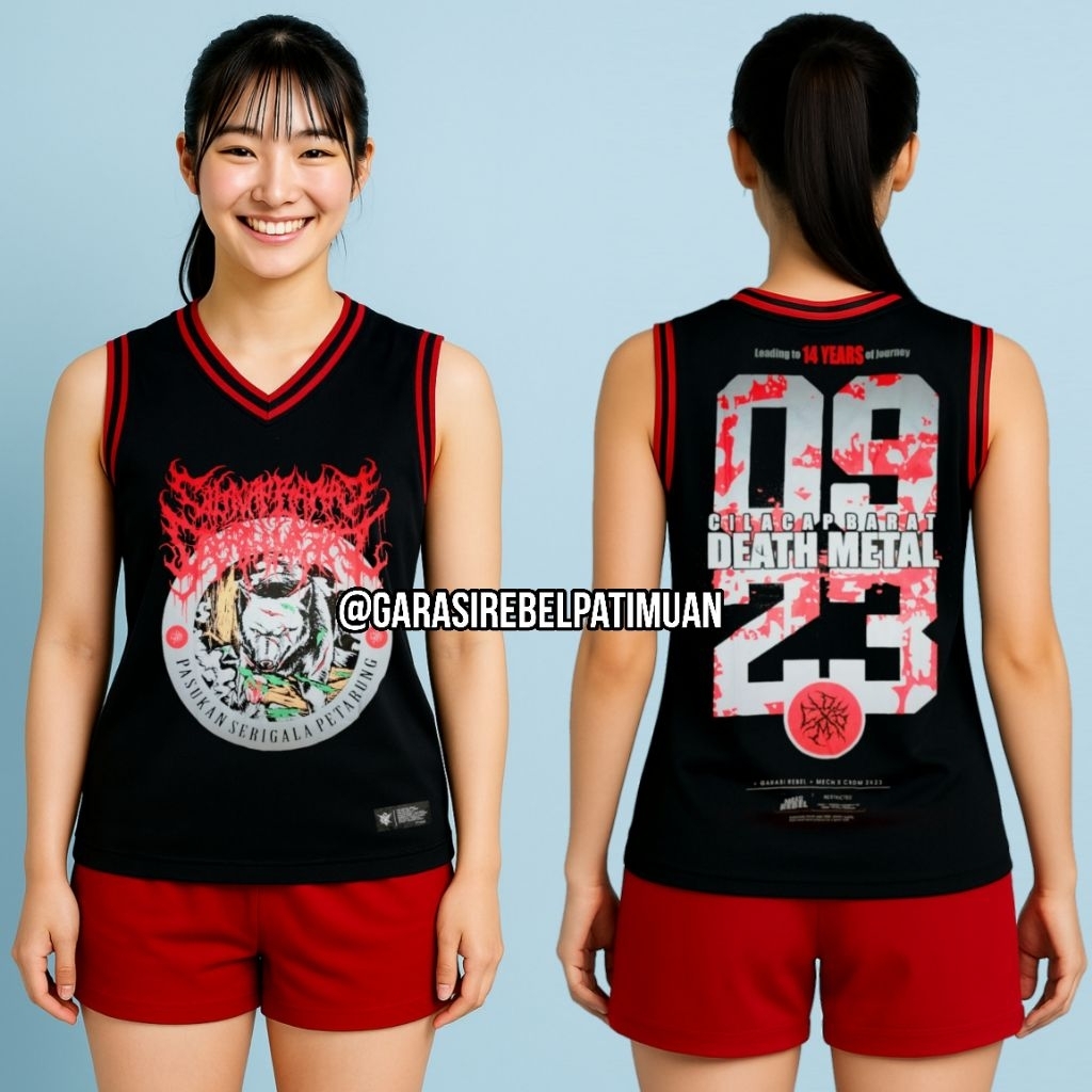 JERSEY CBDM CILACAP BARAT DEATH METAL X garasi rebel distro / maletank LEKBONG JERSEY BASKET JERSEY 