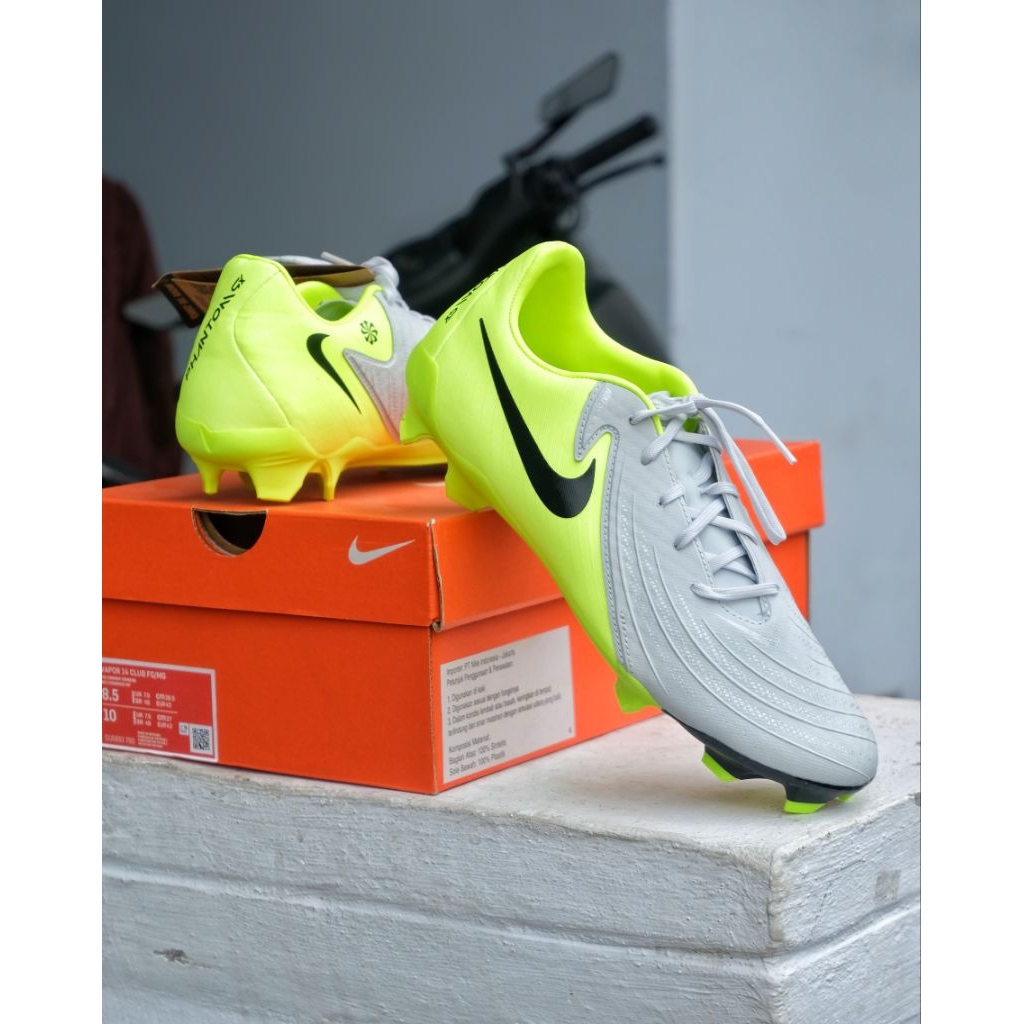 Sepatu Bola Nike Phantom GX II Academy FG/MG - Metallic Black Volt FD6723 003 Original BNIB