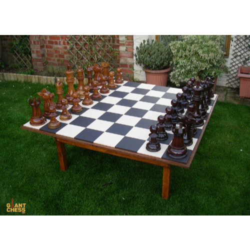 Giant Chess - CATUR 100% KAYU JATI ASLI ukuran 30cm 1 set Premium Catur Teak Wood Jumbo