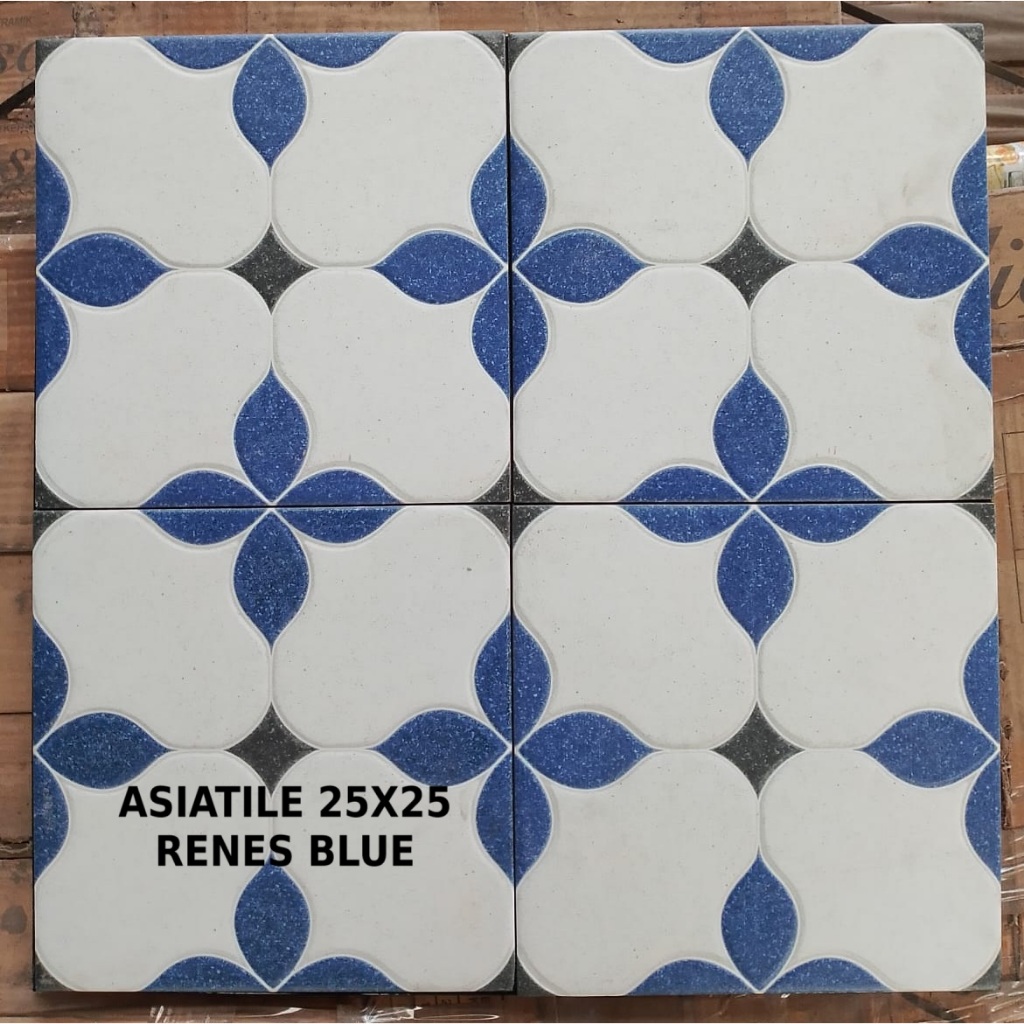 KERAMIK ASIA TILE 25x25 RENES BROWN RENES BLUE KW B keramik lantai kamar mandi keramik lantai 25x25 