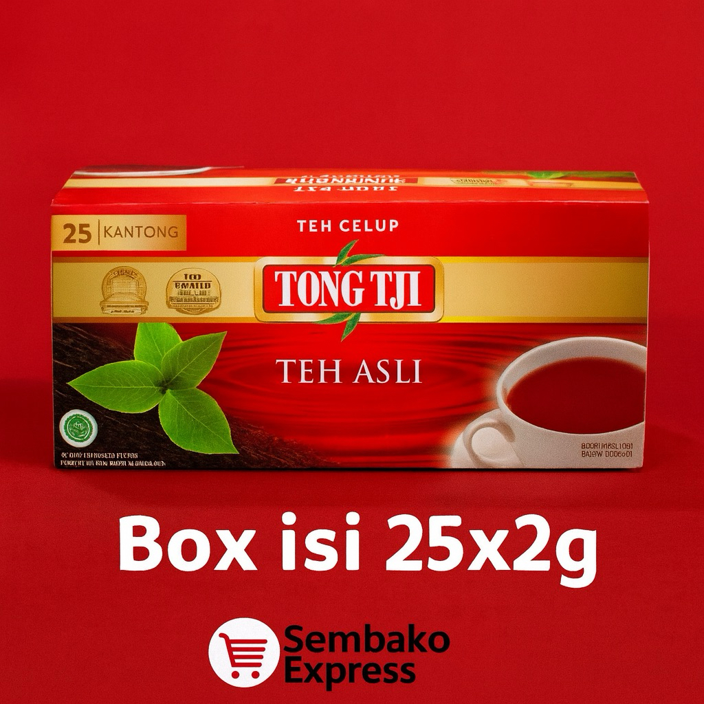 

Tong Tji Teh Celup Asli 25 Kantong x 2g – Teh Hitam Premium
