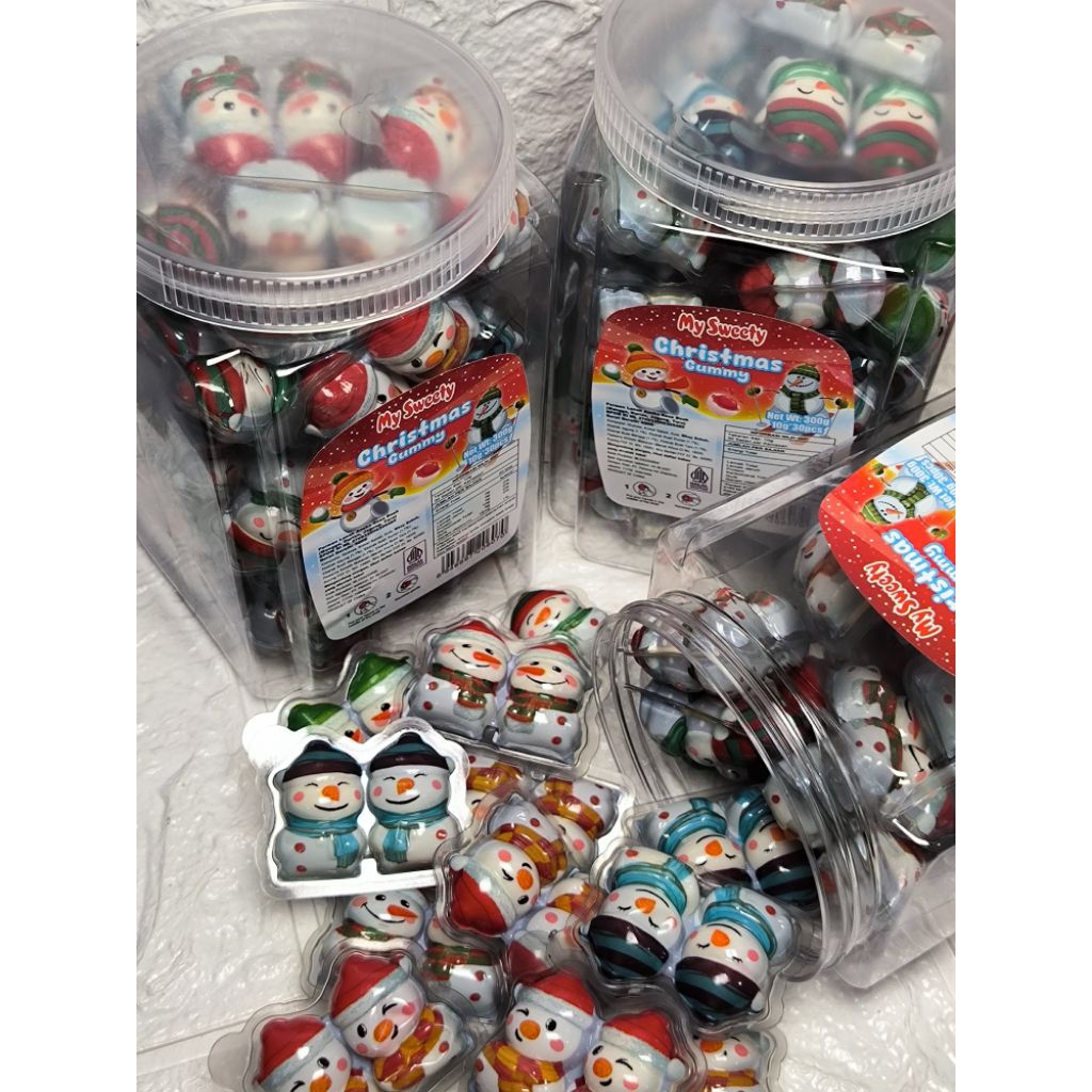 

MY SWEETY PERMEN LUNAK BENTUK BONEKA SALJU CHRISTMAS ISI 30