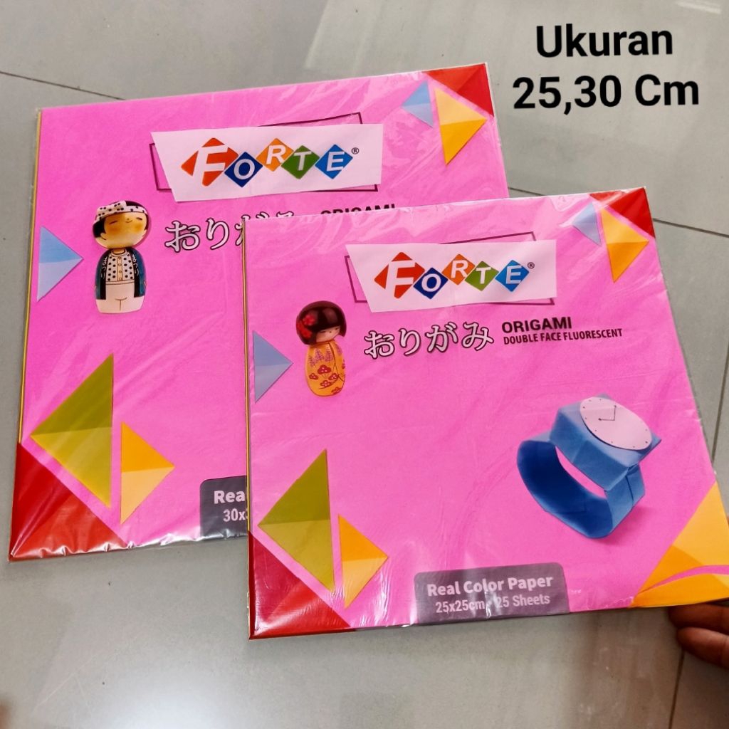 

1 Pak Kertas Origami Forte 2 Sisi Isi 25 Lembar