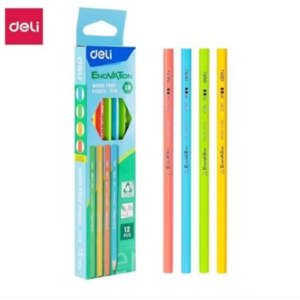 

deli pensil 2B 1pak isi 12 pcs