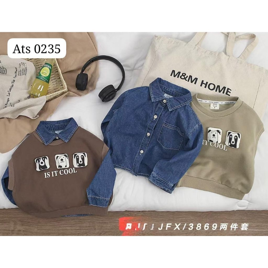 ATASAN KEMEJA ROMPI ANAK COWO