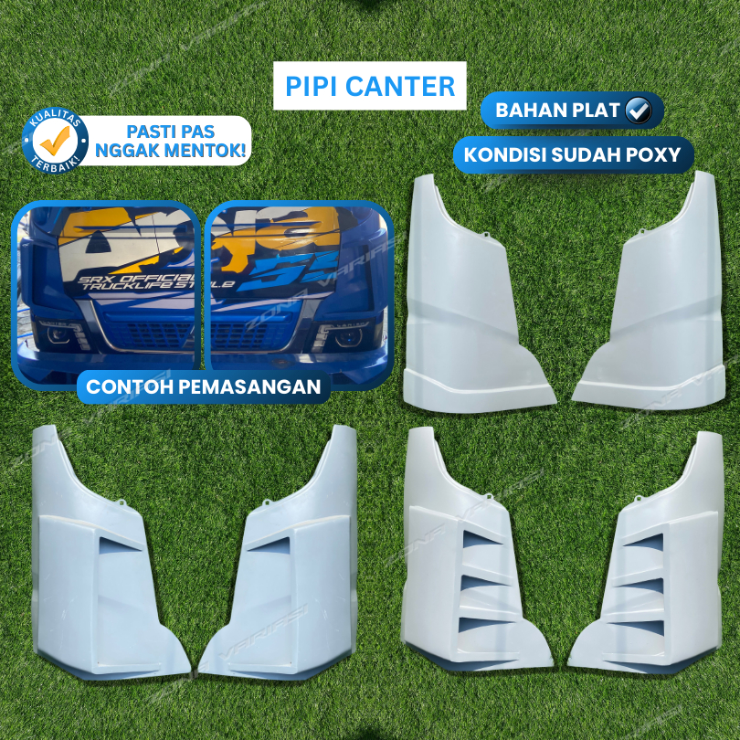 Pipi Truck Canter Custom Polos Sipit Lubang 1 Lubang 3 JB5 Bahan Plat Besi Sudah Poxy