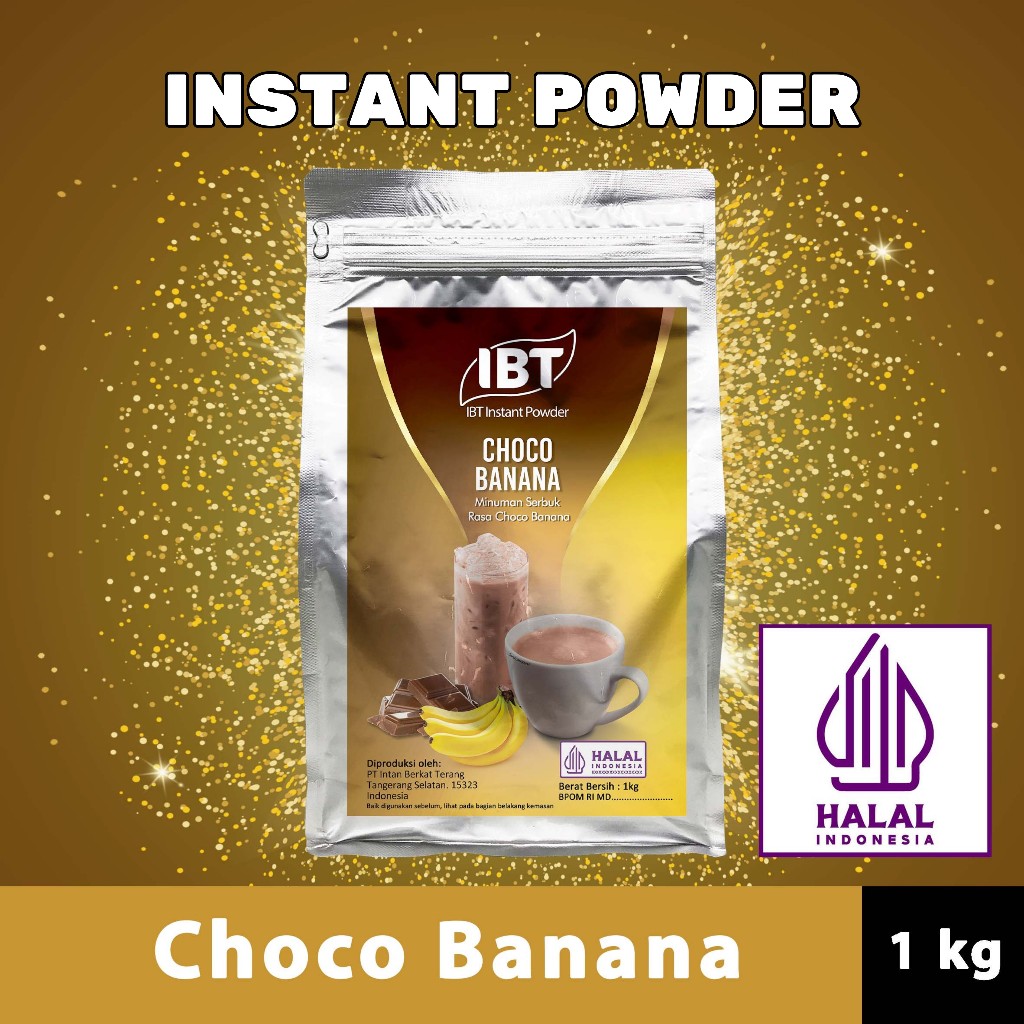 

Bahan Minuman Bubuk Rasa Choco Banana. Coklat Pisang Instant IBT Drink Powder