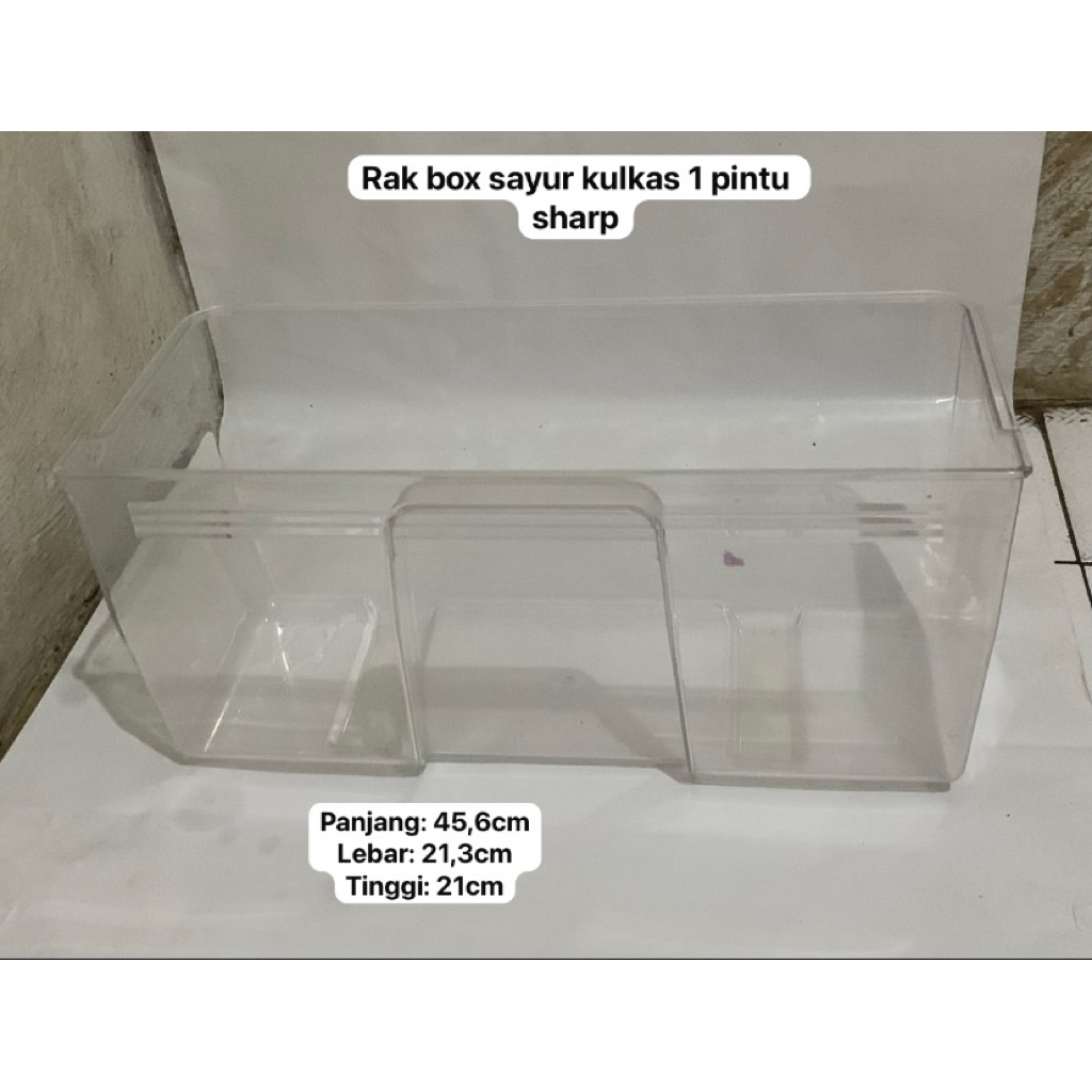 RAK BOX SAYUR KULKAS SHARP TYPE SJX181 | SJN180 | SJN185 1 PINTU SECOND ORIGINAL