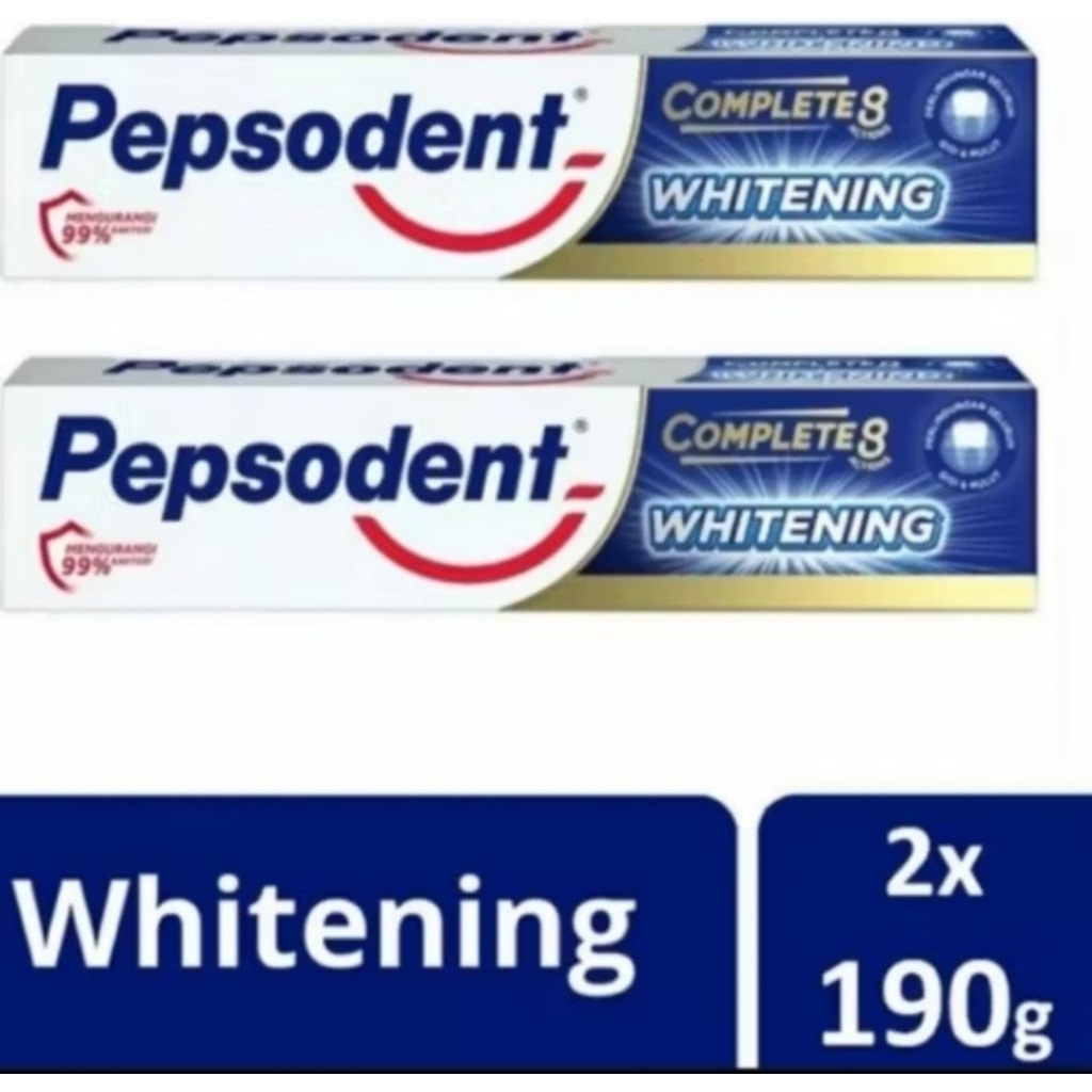 PEPSODENT whitening twinpack(isi 2x190gr) MURAH
