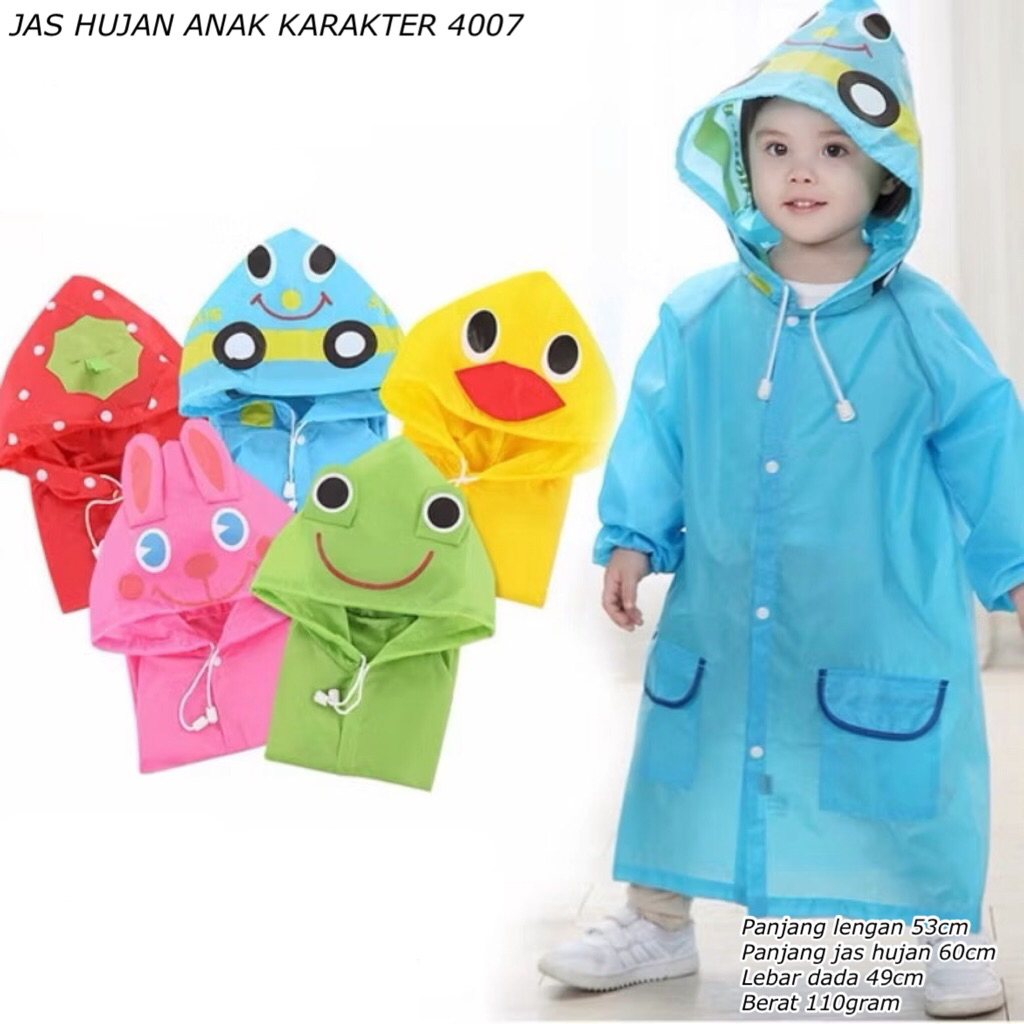 JAS HUJAN ANAK KARAKTER || JAS HUJAN ANAK TERUSAN || JAZ HUJAN ANAK MOTIF SANRIO || MANTEL HUJAN ANA