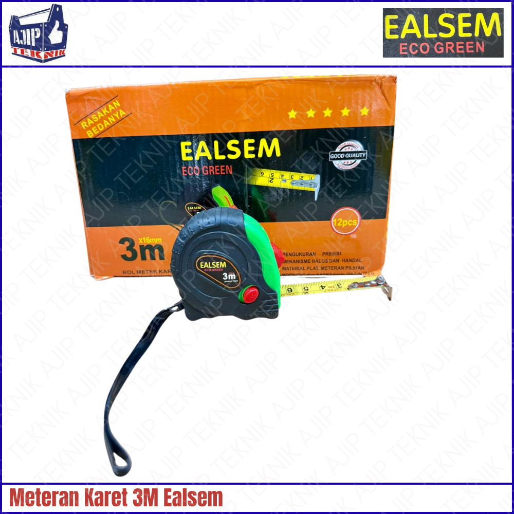 Meteran 3 Mtr EALSEM / Meteran Tukang / Meteran Serbaguna / Meteran Murah Bagus