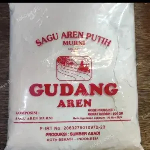 

Sagu Aren Putih Cap Gudang Aren 500 Gram