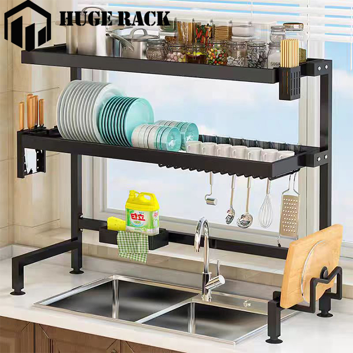 Rak Piring Wastafel Stainless Steel Rak Cuci Piring Multifungsi Rak piring dapur Rak Wastafel Dapur