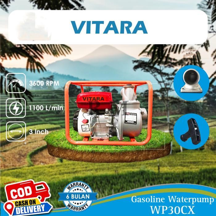 VITARA Mesin Pompa Air Alkon Pompa Air Sawah Bensin VITARA 3 INCH 3 Inci