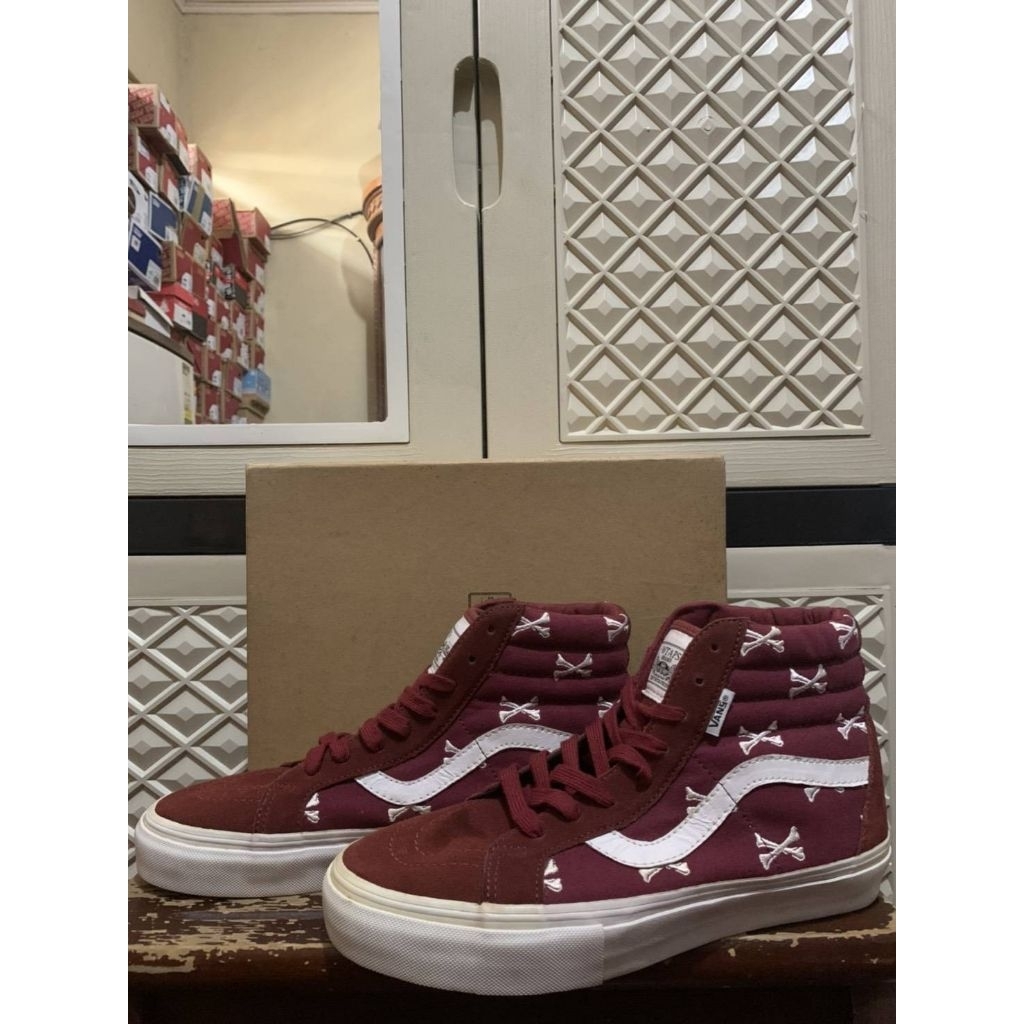 ORIGINAL SK8 HI WTAPS VANS SYNDICATE VAULT OG BONES CORDOVAN BURGUNDY