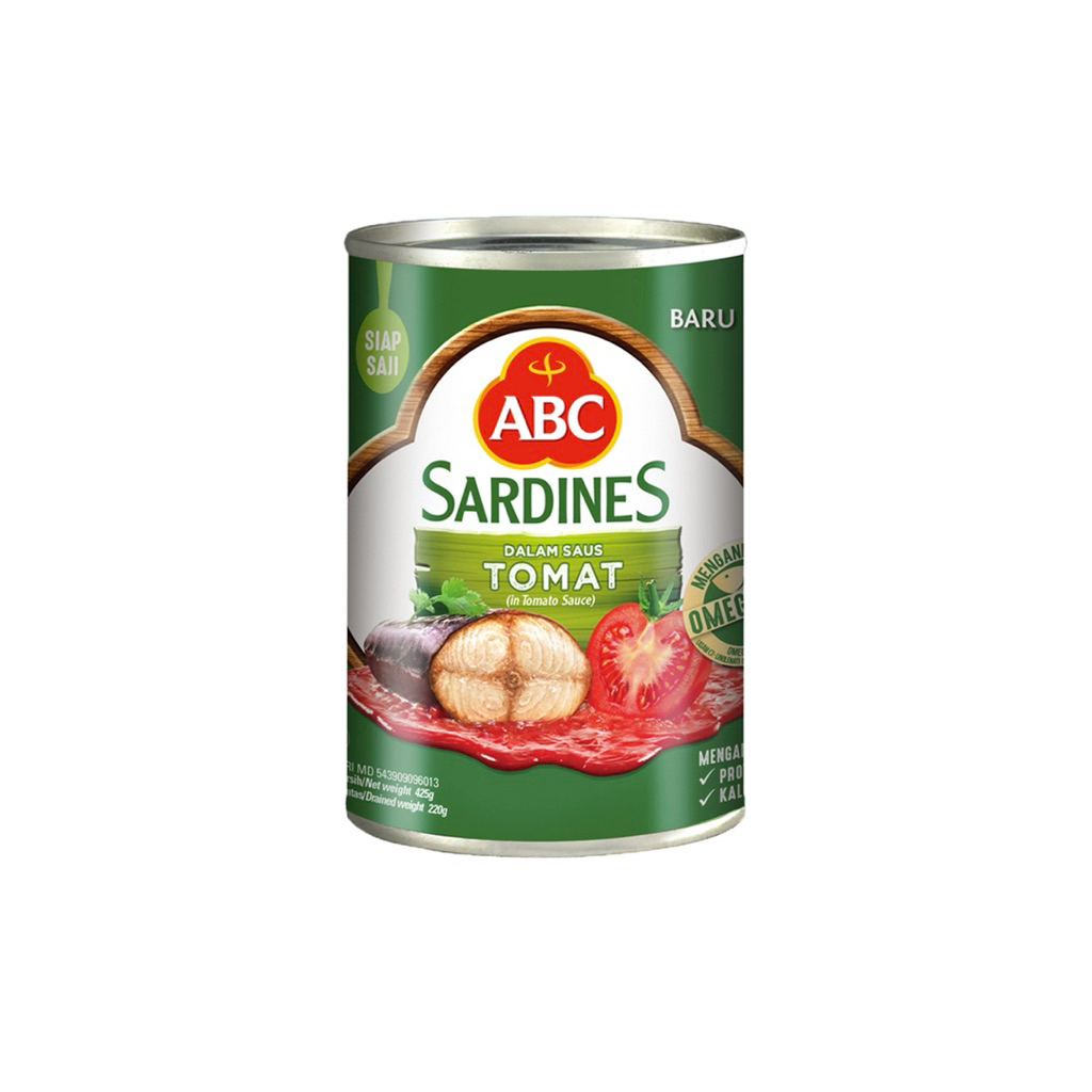 

ABC Sarden Sardines dalam Saus Tomat 425 gram