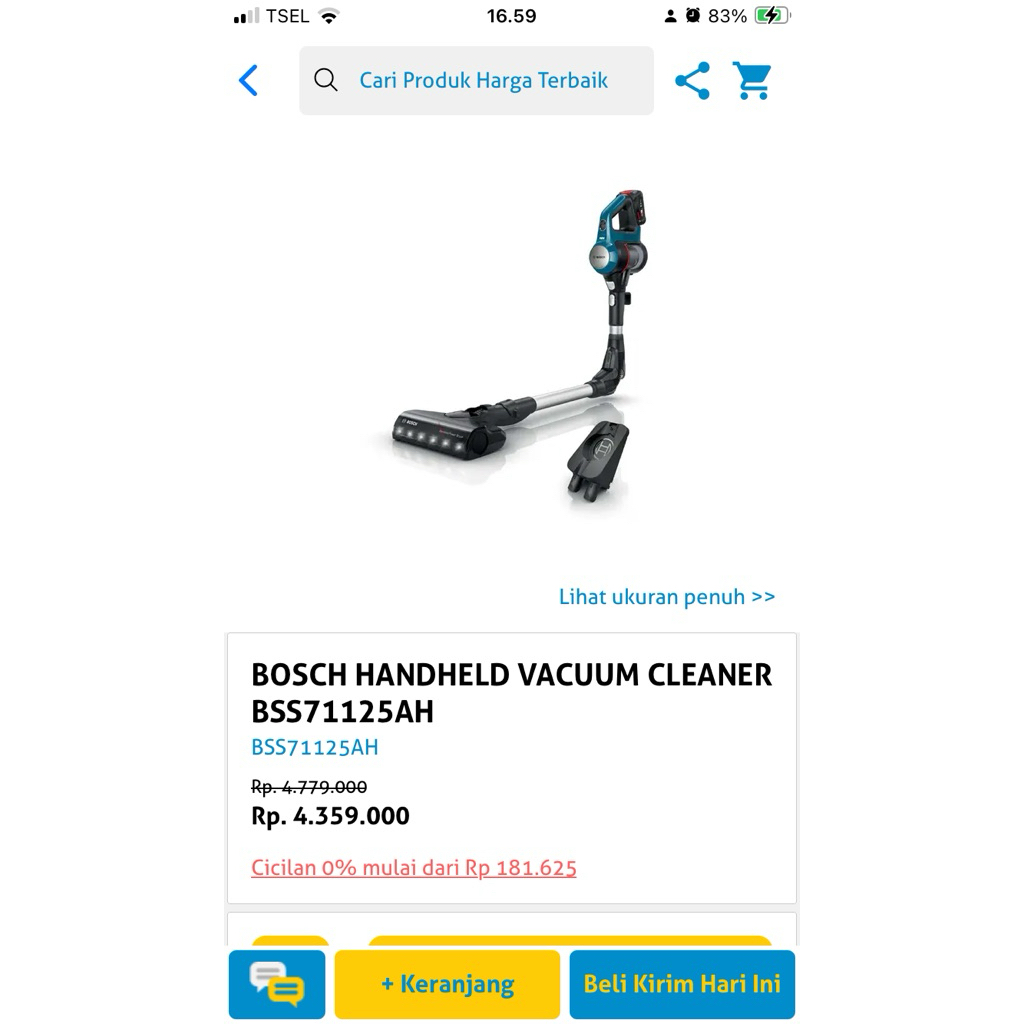 (baru, blm dipakai) bosch vacuum cleaner