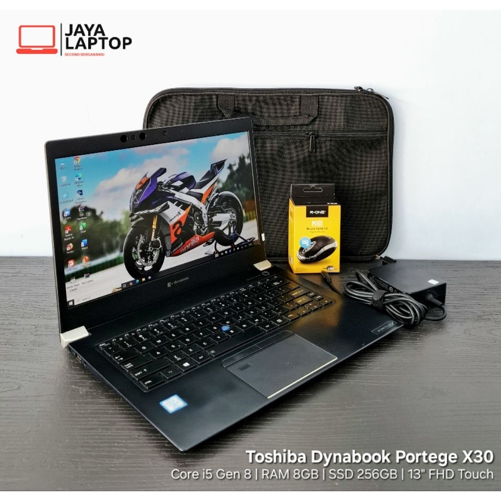 Toshiba Dynabook Portege X30 Core i5 Gen 8 RAM 8GB SSD 256GB 13 inch Slim FHD Touchscreen Laptop Sec