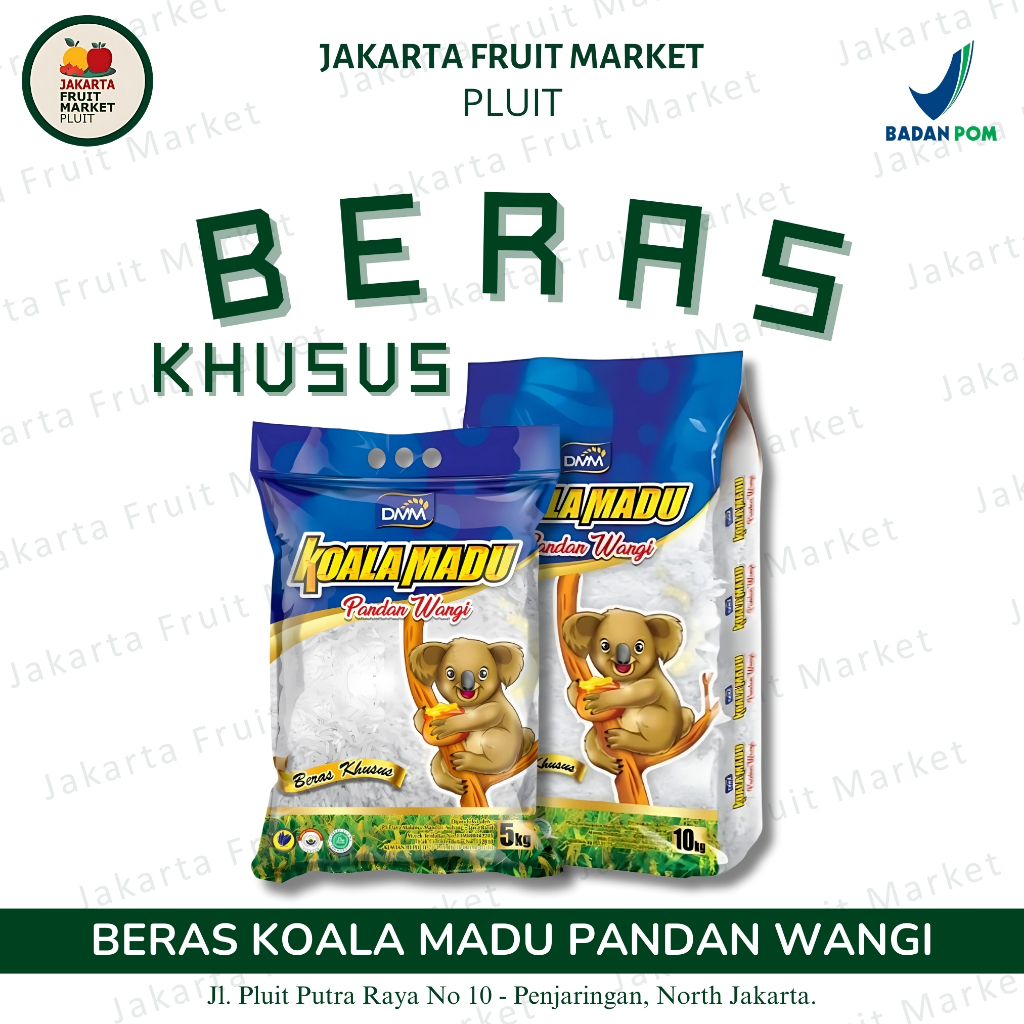 

DVM Beras Khusus Panda Wangi Koala Madu Pandan 5KG/10KG