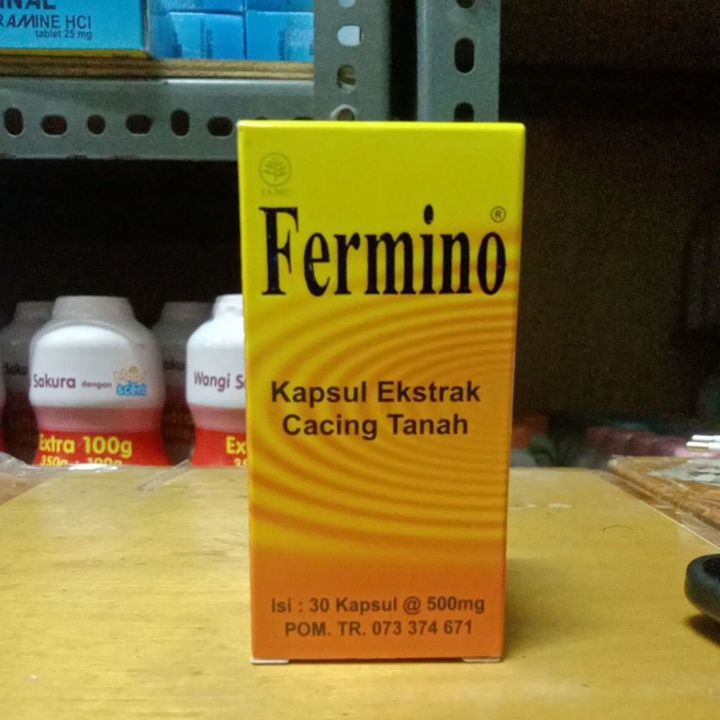 Fermino kapsul extrak cacing tanah 30 kapsul