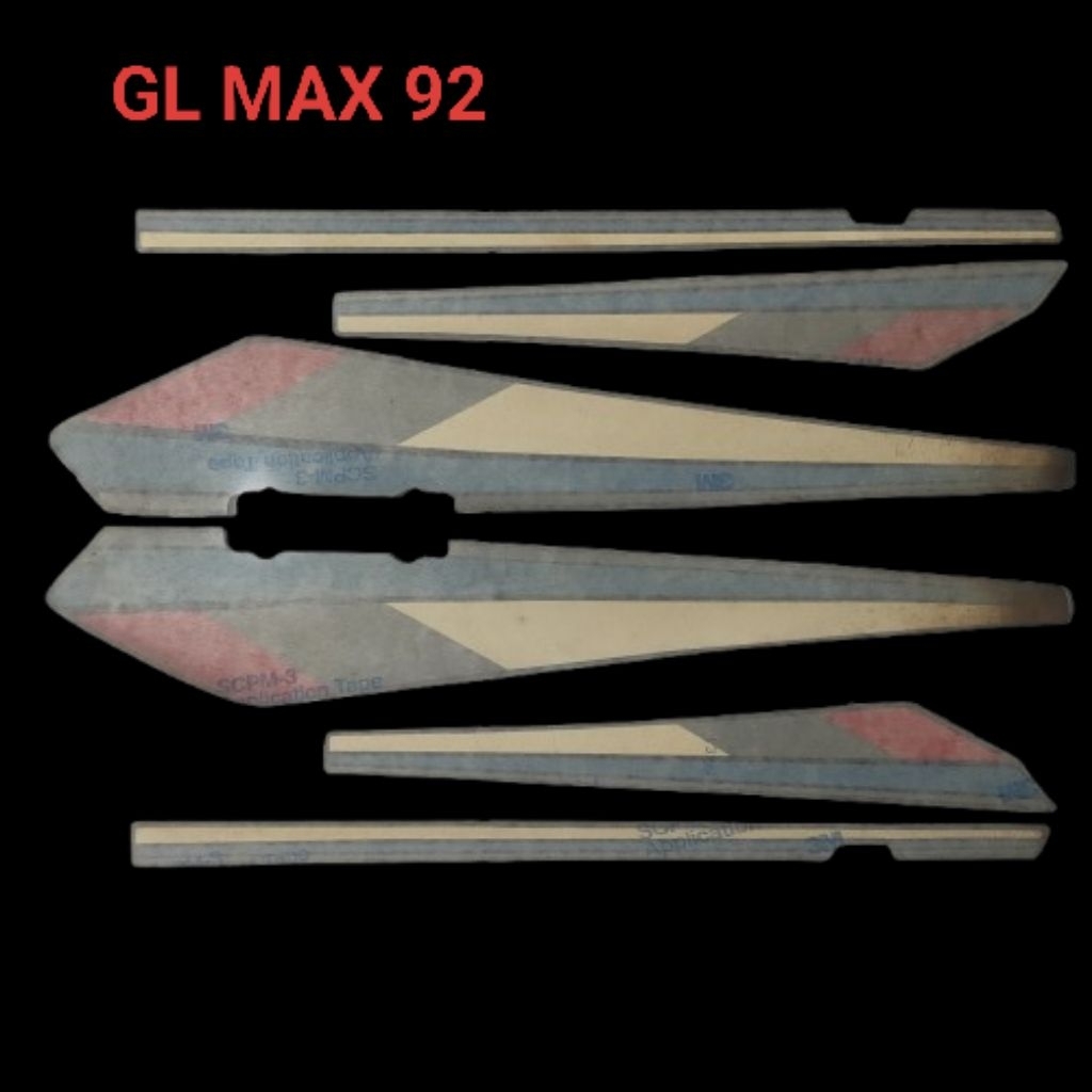 NOS ORIGINAL STRIPING STIKER STICKER GL MAX 92 ORISINIL ASLI