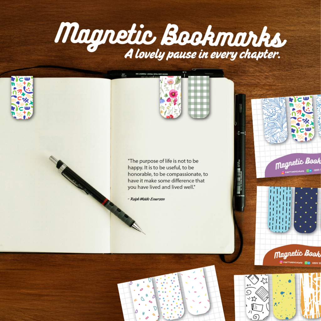 

Magnetic Bookmark Penanda Marka Pembatas Buku