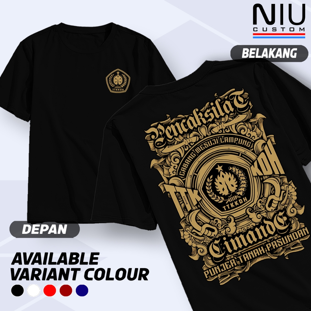 Kaos Pencak Silat Cimande TTKKDH Punjer Tanah Pasundan Baju Silat Cimande Distro Keren Terbaru