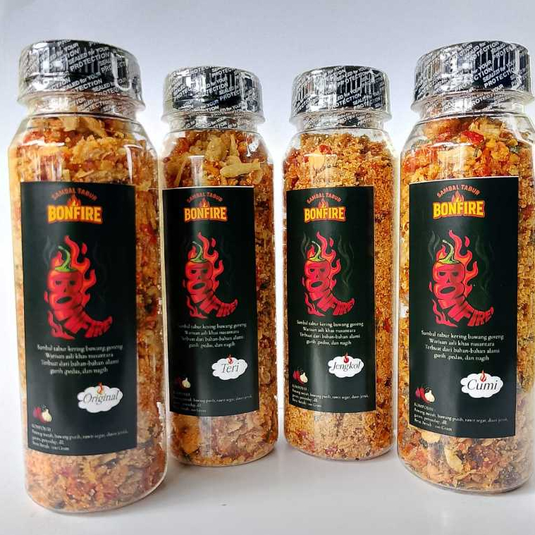 

Mix 4 Botol Sambal Tabur Kering Bawang Goreng Teri Jengkol Cumi Original
