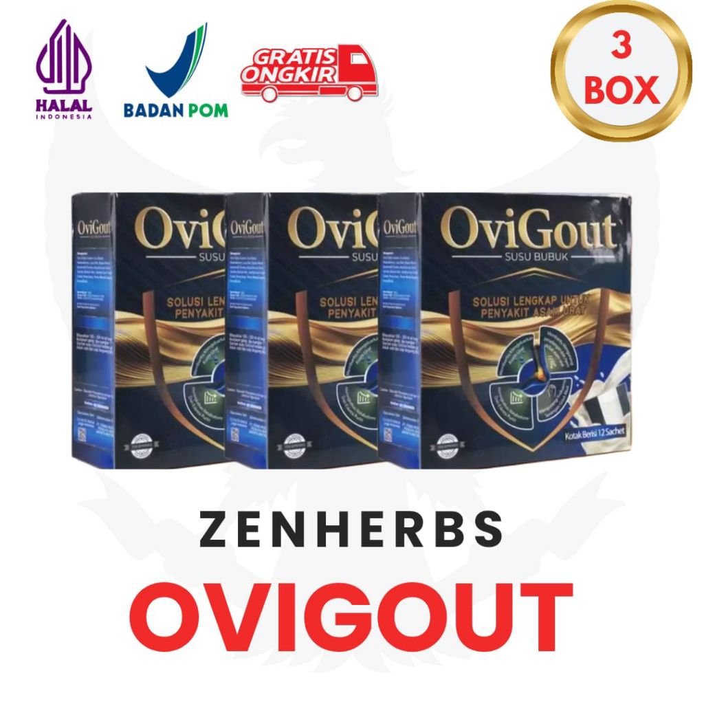 

OVIGOUT 3 Box Milik Susu Suplemen Kesehatan Asam Urat, Kolesterol Dan Tulang Sendi