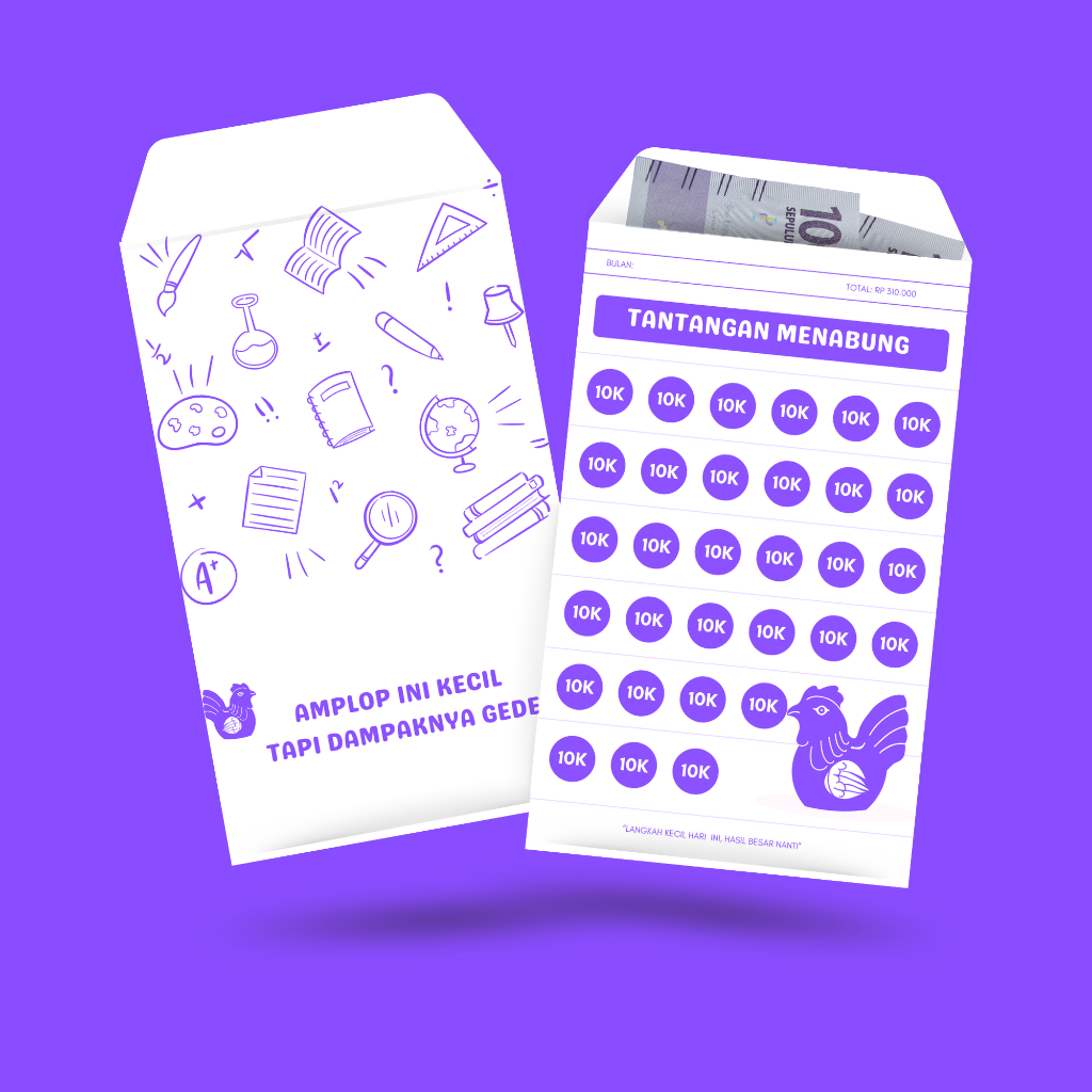 

TANTANGAN MENABUNG AMPLOP SAVED MONEY CHALLANGE