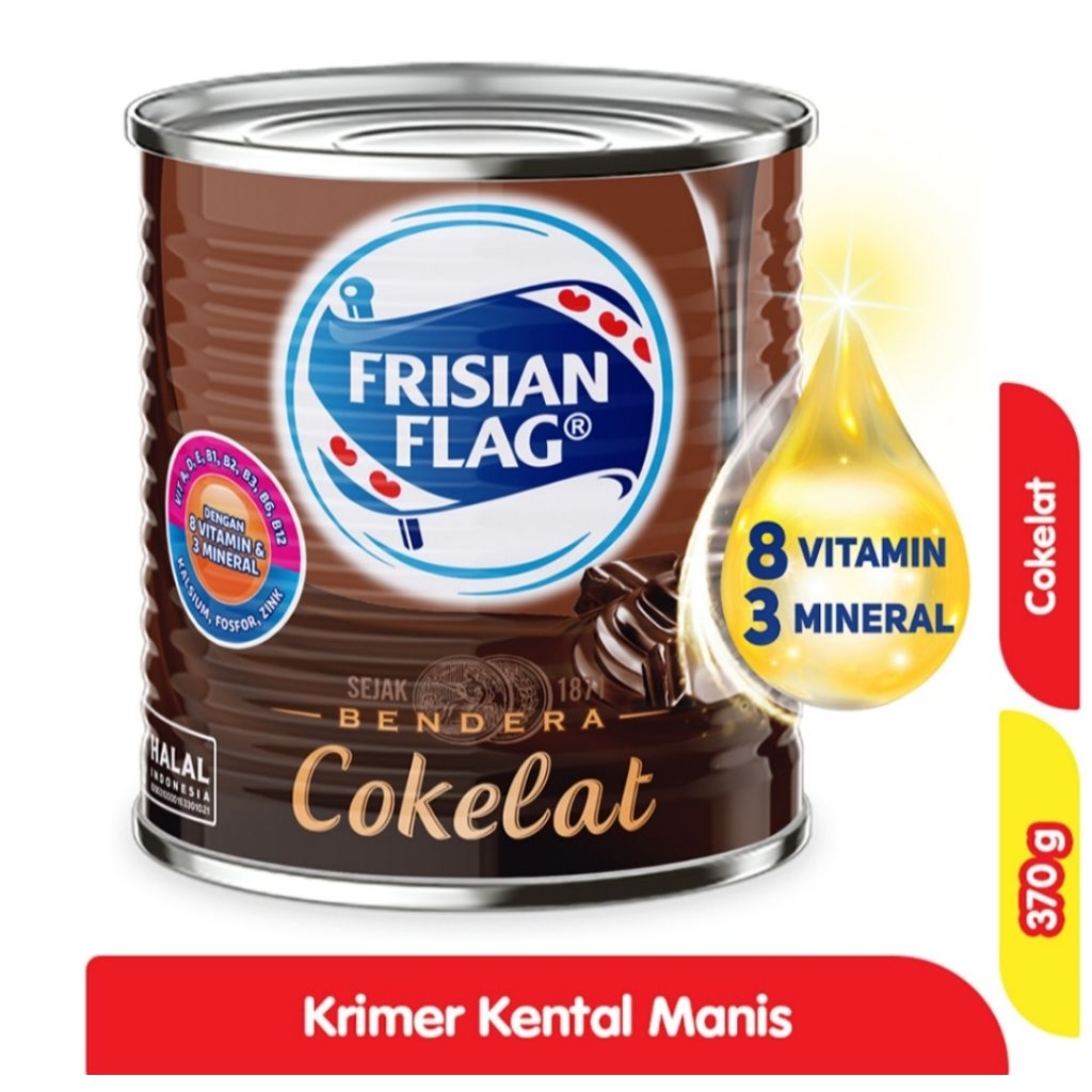 

FRISIAN FLAG KRIMER KENTAL MANIS COKELAT KALENG370gr