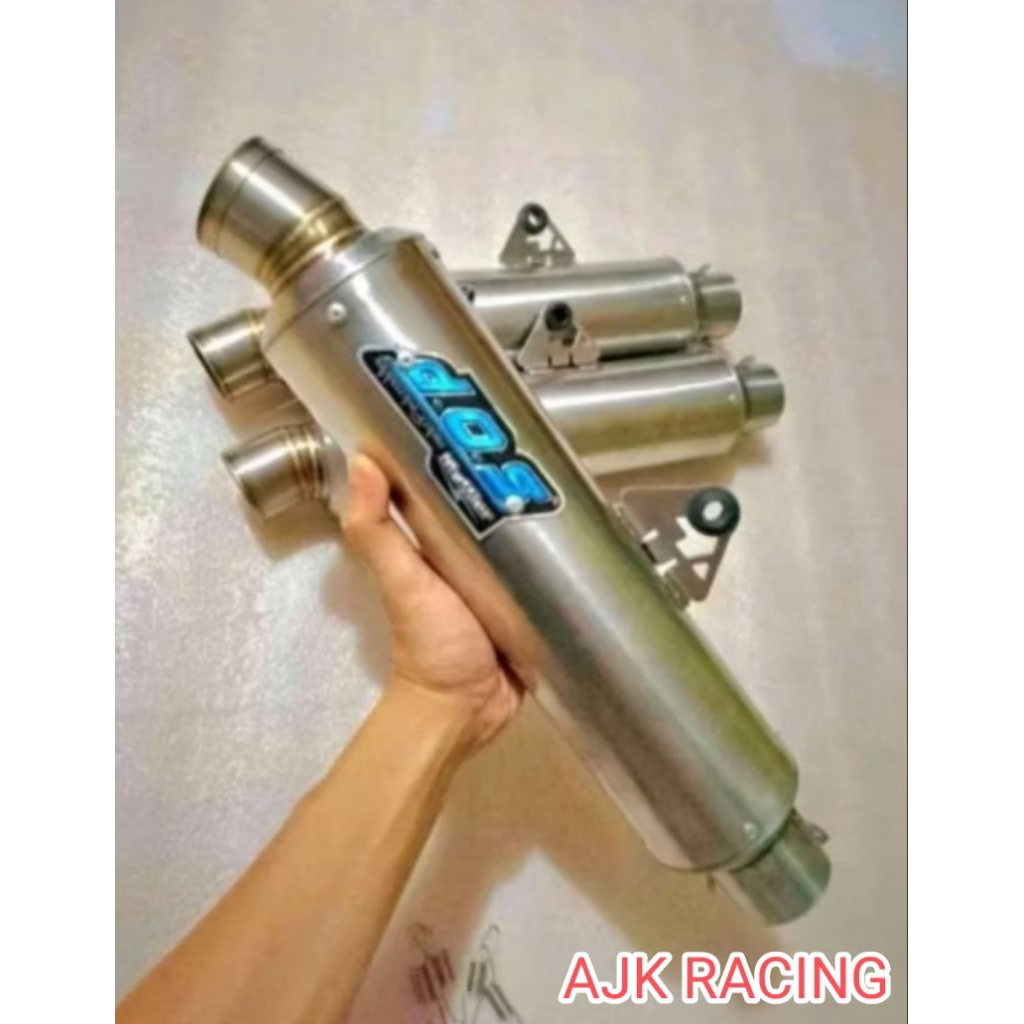 SLINCER KNALPOT RACING DOS BULAT TYPE JENONG 30CM INLET 50MM