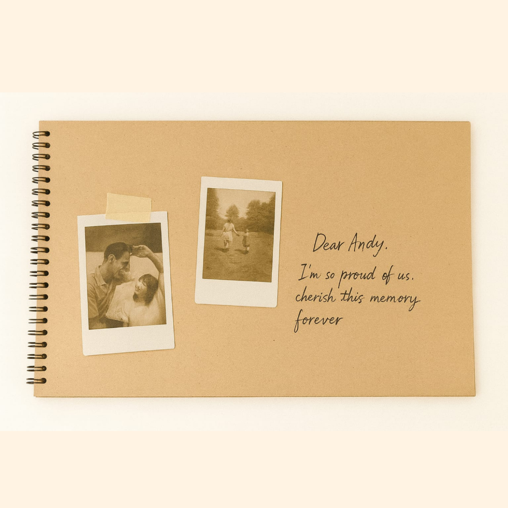 

Scrapbook Retro Aesthetic A5 – 500 GSM, Murah & Estetik